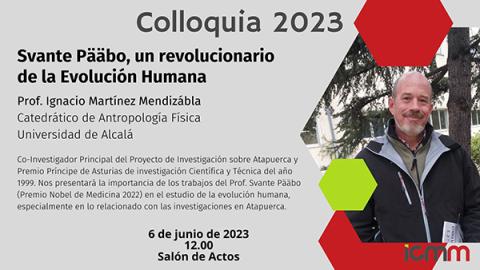 The researcher, a professor at the University of Alcalá de Henares, will talk about the work of Svante Pääbo, Nobel Prize in Medicine 2022