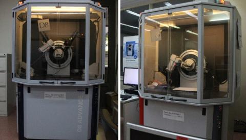 Two Bruker D8 Advance with Cu Kα radiation with PSD rapid detector (lynxeye).