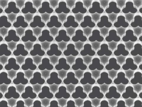 A geometric pattern helps to reduce vibrations at nanostructures