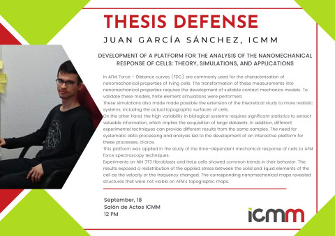 Thesis defense. juan garcia sanchez