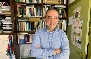 Ramón Aguado, en su despacho