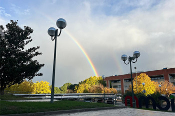 Vista de un arcoiris