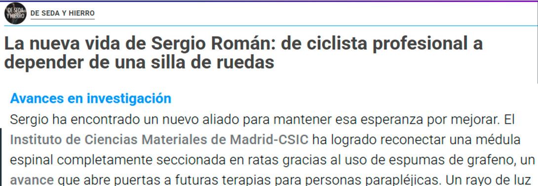 La nueva vida de Sergio Román: de ciclista profesional a depender de una silla de ruedas
