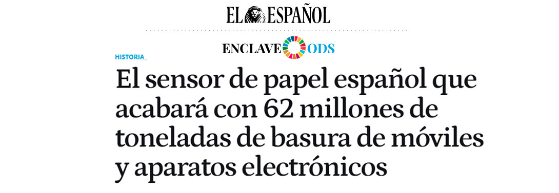 El sensor de papel español que acabará con 62 millones de toneladas de basura de móviles y aparatos electrónicos