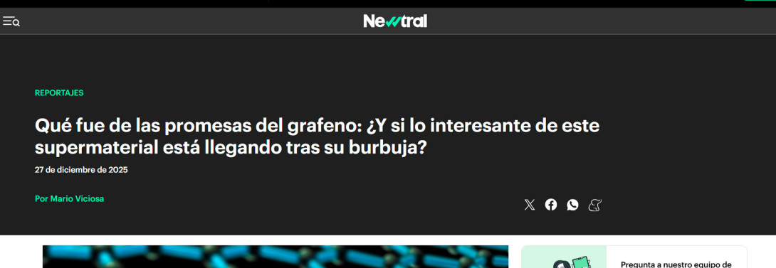 Qué fue de las promesas del grafeno: ¿Y si lo interesante de este supermaterial está llegando tras su burbuja?
