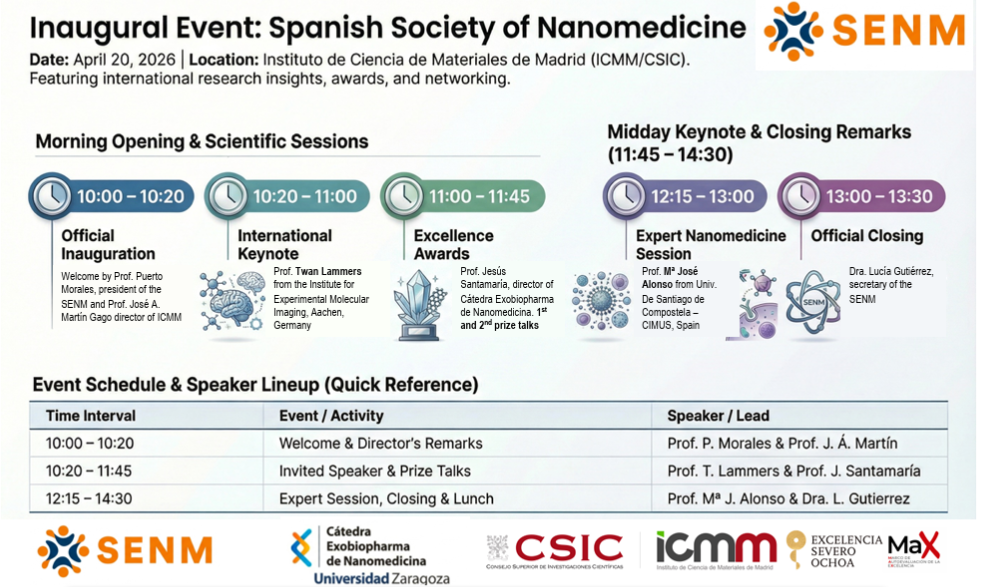Inaugural Event: Spanish Society of Nanomedicine