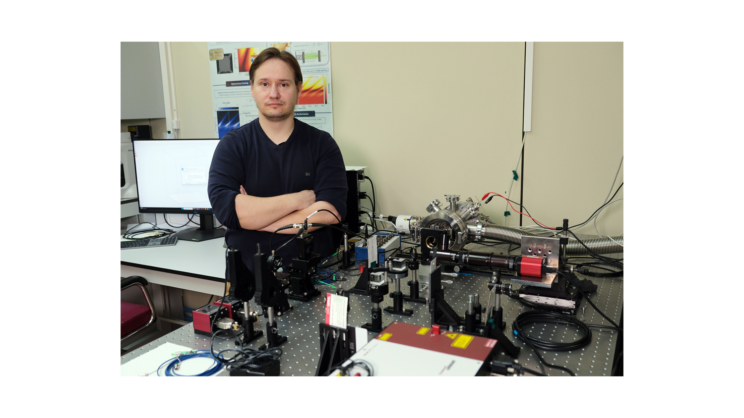 Daniel Ramos, en su laboratorio